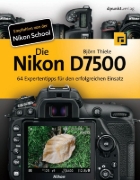 Buchcover und Innenansicht für das Buch: Die Nikon D7500