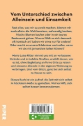 Buchcover und Innenansicht für das Buch: Vom Glück, allein zu sein