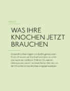 Buchcover und Innenansicht für das Buch: Ernährung für starke Knochen gegen Osteoporose