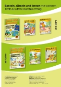 Buchcover und Innenansicht für das Buch: Lass uns basteln - Ausschneiden und kleben ab 3 Jahre - Einhörner
