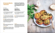Buchcover und Innenansicht für das Buch: Heißluftfritteuse - knusprig & fettarm frittieren, braten, rösten, backen - neue Rezepte für den Airfryer für Fleisch, Fisch, Gemüse, Obst und Kuchen