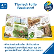 Buchcover und Innenansicht für das Buch: Wieso? Weshalb? Warum? Band 66 - Was Tiere alles bauen