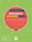 Buchcover und Innenansicht für das Buch: Großdruck Kreuzworträtsel Band 7 -  Rätselbuch für Senioren & Rentner mit großer Schrift