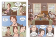 Buchcover und Innenansicht für das Buch: Stolz und Vorurteil - die Graphic Novel nach Jane Austen