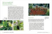 Buchcover und Innenansicht für das Buch: Alles Bio vom Balkon. Obst, Gemüse und Kräuter selber ziehen.