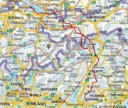 Buchcover und Innenansicht für das Buch: Alpenüberquerung Fernwanderweg E5, Rother Wanderführer