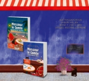 Buchcover und Innenansicht für das Buch: Monsieur le Comte und die Kunst der Entführung