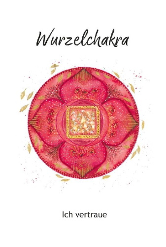 Buchcover und Innenansicht für das Buch: Chakra-Weisheitskarten