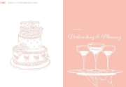 Buchcover und Innenansicht für das Buch: Unser Hochzeitsplaner - Wedding Planer und Erinnerungsalbum