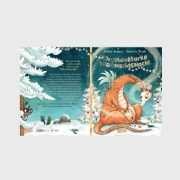 Buchcover und Innenansicht für das Buch: Drachenstarke Weihnachtsnacht