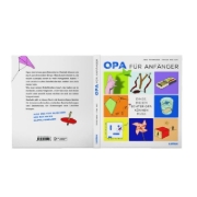 Buchcover und Innenansicht für das Buch: Opa voor beginners. 96 klassiekers die elke opa moet kunnen