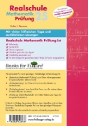 Buchcover und Innenansicht für das Buch: Mathematik-Prüfung 2025 Originalaufgaben Realschule Baden-Württemberg