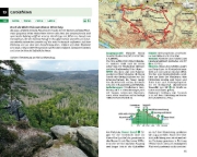 Buchcover und Innenansicht für das Buch: Wilde Wege Elbsandsteingebirge