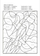 Buchcover und Innenansicht für das Buch: LERNSTERN. Mein Mathe-Malblock. Rechnen bis 10
