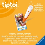Buchcover und Innenansicht für das Buch: tiptoi® Wieso? Weshalb? Warum? Quiz - Sport