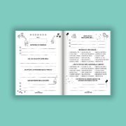 Buchcover und Innenansicht für das Buch: Mein kleines Glücklichbuch | Dankbarkeitstagebuch für Kinder | 3 Minuten Tagebuch für Kinder