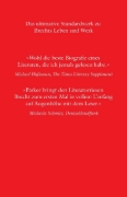 Buchcover und Innenansicht für das Buch: Bertolt Brecht: A literary life
