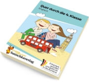 Buchcover und Innenansicht für das Buch: Quer durch die 4. Klasse, Englisch - A5-Übungsblock