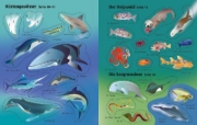 Buchcover und Innenansicht für das Buch: Mein erstes Stickerbuch: Leben im Meer