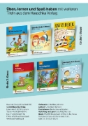 Buchcover und Innenansicht für das Buch: Quer durch die 1. Klasse, Lesen üben - A5-Übungsblock