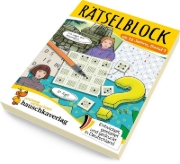 Buchcover und Innenansicht für das Buch: Rätselblock ab 12 Jahre, Band 1