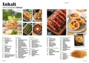 Buchcover und Innenansicht für das Buch: MIXX Airfryer-Spezial: Über 70 Rezepte für die Heißluftfritteuse