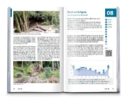 Buchcover und Innenansicht für das Buch: KOMPASS Wanderführer Cornwall und Devon, 60 Touren mit Extra-Tourenkarte