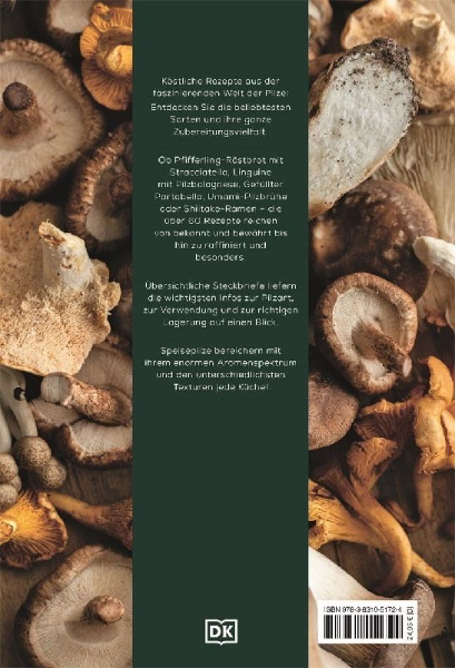 Buchcover und Innenansicht für das Buch: Pilze. Das Kochbuch