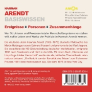 Buchcover und Innenansicht für das Buch: Hannah Arendt - Basiswissen