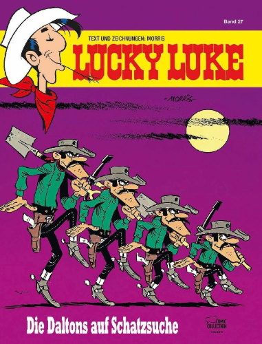 Buchcover und Innenansicht für das Buch: Lucky Luke 16: Le magot des Dalton