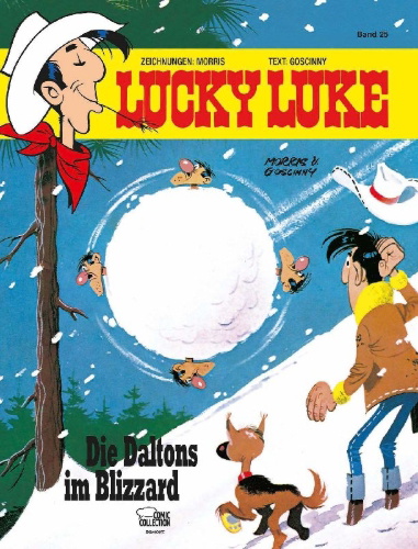 Buchcover und Innenansicht für das Buch: Lucky Luke 25 - Die Daltons im Blizzard