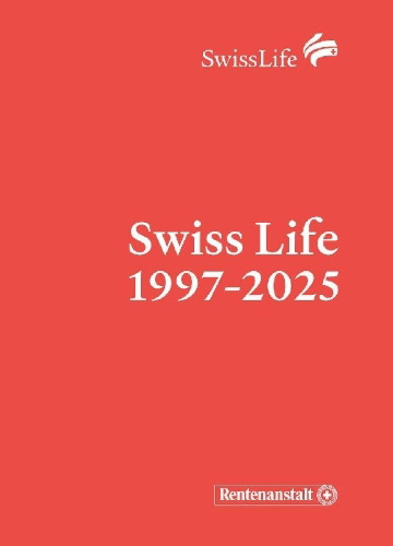 Buchcover und Innenansicht für das Buch: Swiss Life 1997-2025
