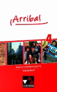 Buchcover und Innenansicht für das Buch: ¡Arriba! Vokabelheft 4