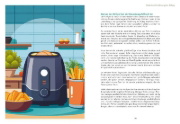 Buchcover und Innenansicht für das Buch: Airfryer Balance - Genussvoll essen trotz Diabetes