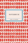 Buchcover und Innenansicht für das Buch: Notizbuch Insel-Bücherei 'Korallenrote Halbkreise retro'