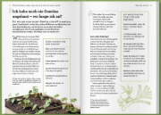 Buchcover und Innenansicht für das Buch: Werden Tomaten süßer, wenn ich sie mit Zuckerwasser gieße und kann ich mein Unkraut einfach aufessen?