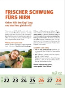 Buchcover und Innenansicht für das Buch: Fit und gesund durchs Jahr - Der Strunz-Wochenkalender 2027