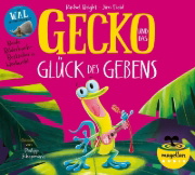 Buchcover und Innenansicht für das Buch: Gecko und das Glück des Gebens / Der Wal, der immer mehr wollte (Audio-CD)