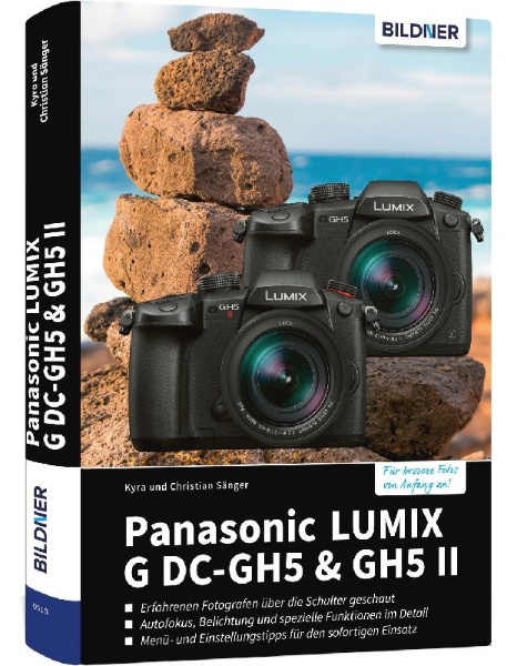 Buchcover und Innenansicht für das Buch: Panasonic Lumix G DC-GH5 & GH5 II