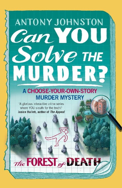 Buchcover und Innenansicht für das Buch: Can You Solve the Murder? - The Forest of Death