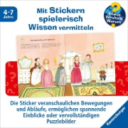 Buchcover und Innenansicht für das Buch: Wieso? Weshalb? Warum? Stickerheft:  Prinzessinnen
