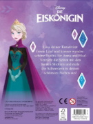 Buchcover und Innenansicht für das Buch: Disney Die Eiskönigin: Zauberhafter Styling-Spaß: Stickern, Malen, Stylen