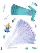 Buchcover und Innenansicht für das Buch: Disney Die Eiskönigin: Zauberhafter Styling-Spaß: Stickern, Malen, Stylen