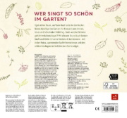 Buchcover und Innenansicht für das Buch: Vögel in unserem Garten
