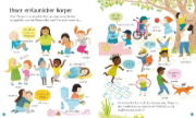 Buchcover und Innenansicht für das Buch: Mein Körper, dein Körper - Das sind wir!