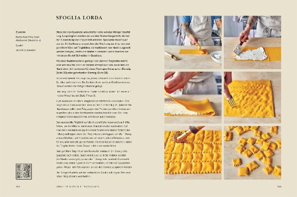 Buchcover und Innenansicht für das Buch: Pasta Masterclass