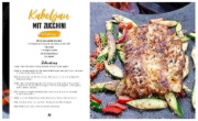 Buchcover und Innenansicht für das Buch: Einfach genial Grillen - Plancha & Feuerplatte