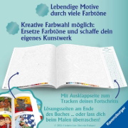 Buchcover und Innenansicht für das Buch: Coloriages mystères Disney - Famille
