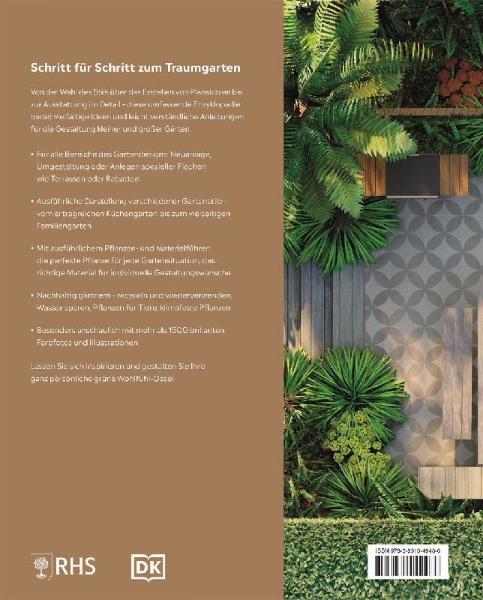 Buchcover und Innenansicht für das Buch: Gartendesign - Die große Enzyklopädie