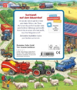 Buchcover und Innenansicht für das Buch: Sachen suchen - Bauernhof-Fahrzeuge